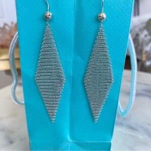 Elsa Peretti Vintage Sterling Sliver, Classic, lightweight, Mesh Earrings.